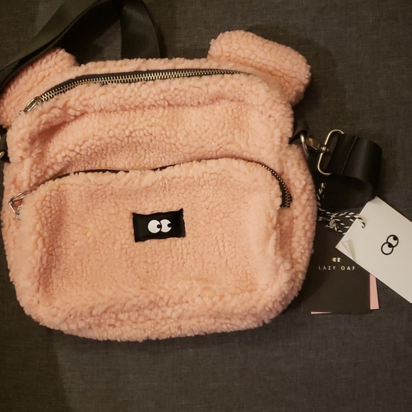 Lazy Oaf Handbags - NWT Lazy Oaf pink bear bag